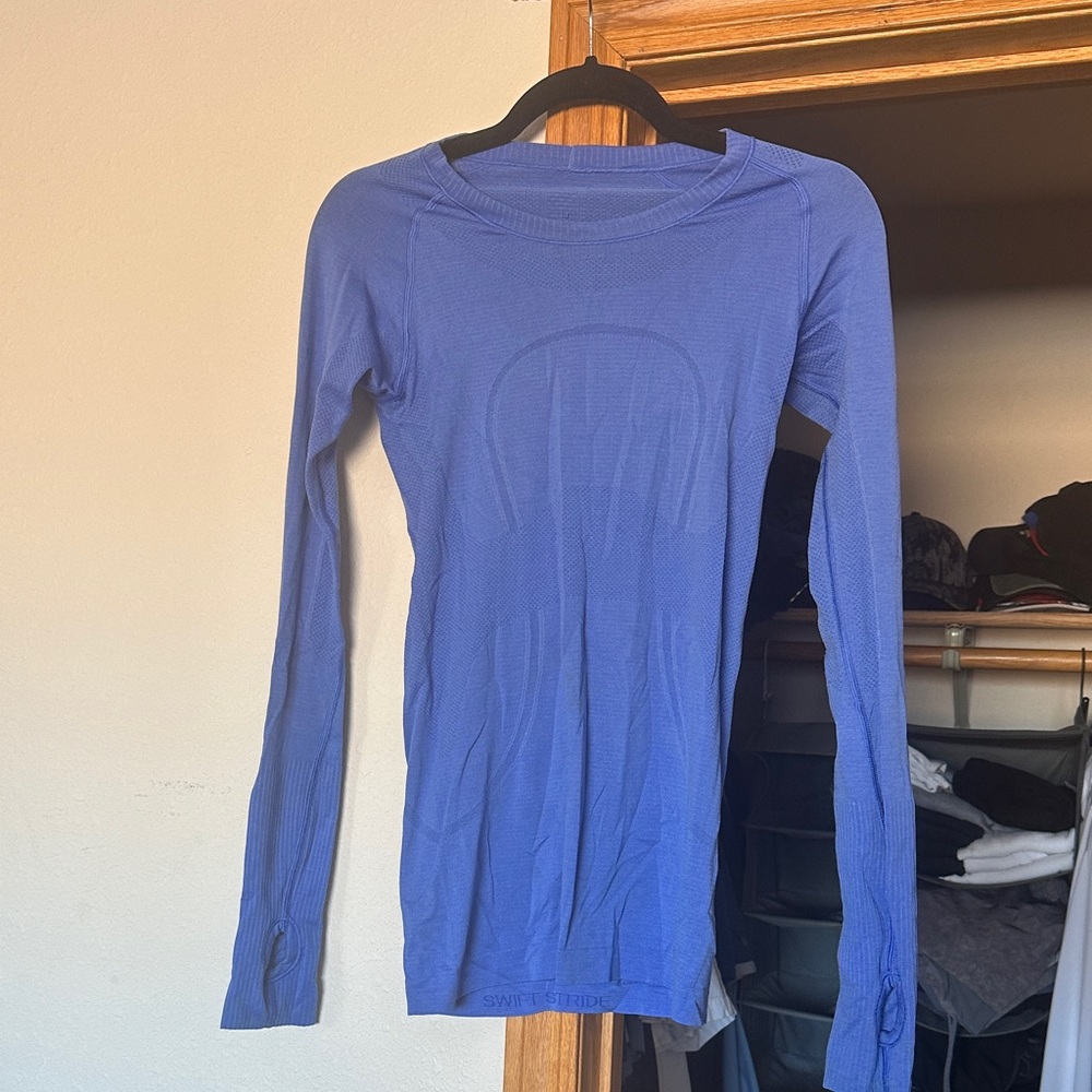lululemon athletica Vibrant Blue Long Sleeve Top